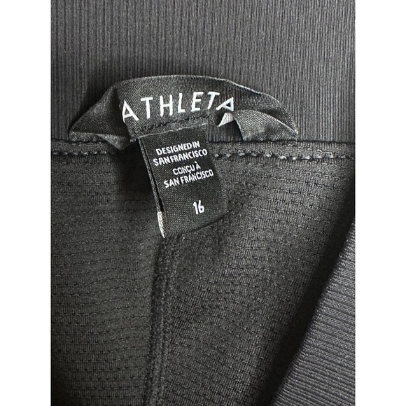 ATHLETA Brooklyn Heights Skort 16.5" Jupe Black Golf Tennis Pickleball Sz 16 1X - Picture 6 of 9